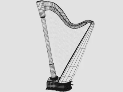 Musical instruments collection 3D model