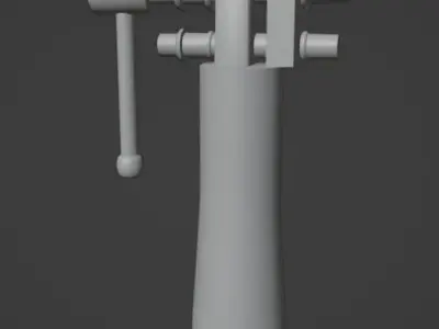 Morsa old hammer Low-poly 3D model