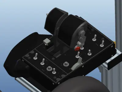 Flight simulator 3D model