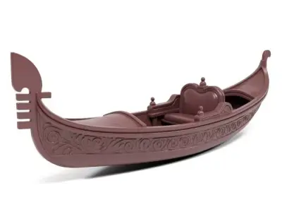 Venetian gondola 3D print model