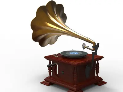 Gramophone 3D model