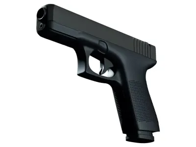 Glock Pistol Low-poly 3D model get