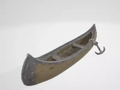 Canoe 3D model buy