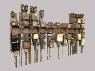 Abandoned Fuseboxes 3D model
