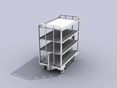 Transport Cart Low-poly 3D model