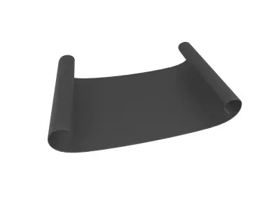 Scroll Paper v1 007 Low-poly 3D model