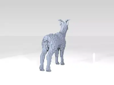 Deer Voxel 3D model