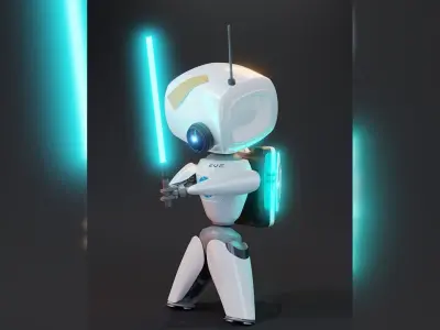 EVE Little Mechabot Free 3D model