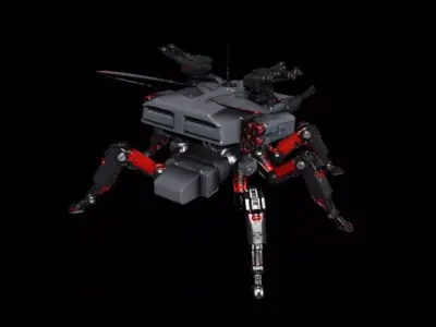 Mech tank 3D model