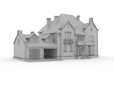 Private house 3D model 10