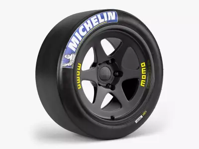 Michelin Slick Momo Combo Low-poly 3D model