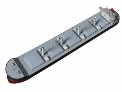 bulk carrier 3D model