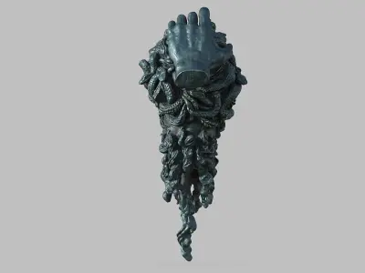 Medusa Head Bust 3D model
