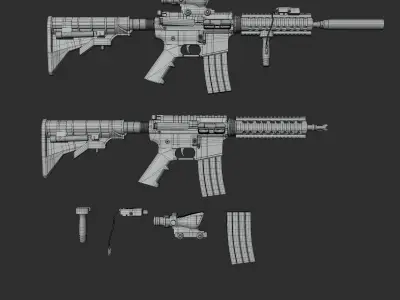 Gun Pack V1 3D model
