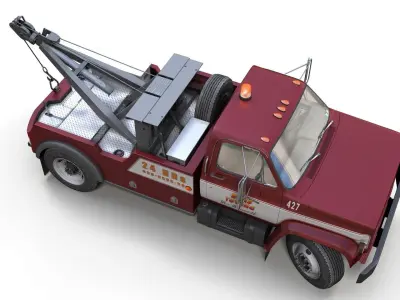 Holmes wrecker truck Low-poly 3D model
