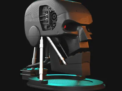 Robot ABC Warriors Head 3D model