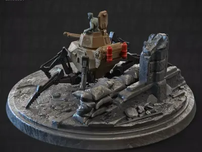 Konfusion 47 Spider Tank 32mm 3D print model