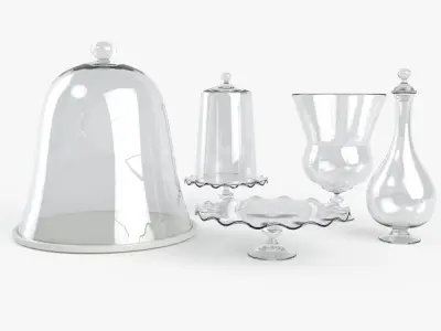 Antique Glassware 3D model