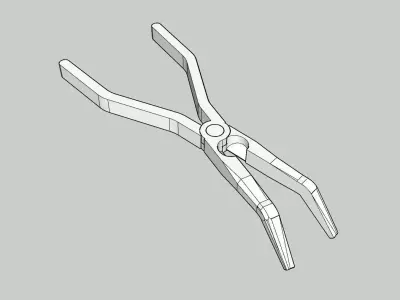  Curved Needle  Pliers Free 3D model