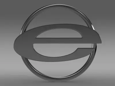 Emerald Automotive logo 3D model