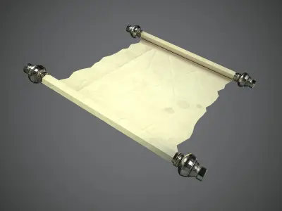 Parchment Low-poly 3D model