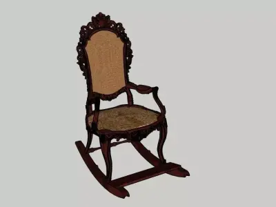 Classic Rocking Chair 3D model