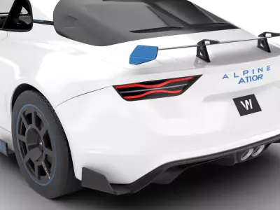 Alpine A110 R Le Mans Edition 2023 3d model 3D model