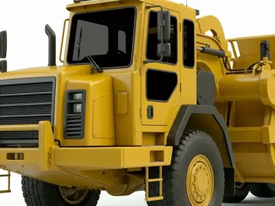 Heavy Duty Industrial Scraper-Hauler 3D model