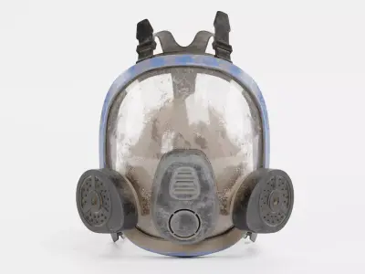 -Gas Mask - Dirty- 3D model