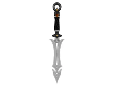 Vampire Blade Low Poly Low-poly 3D model