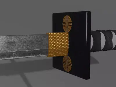 Ninjato Sword - Katana - game ready asset 3D model