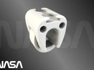 simple handrailclamp Free 3D model