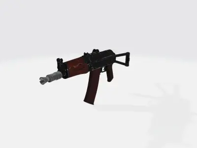 KA74U Gun Low-poly 3D model