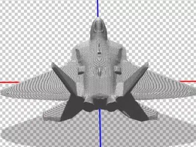 FIGHTER JET F22 3D model