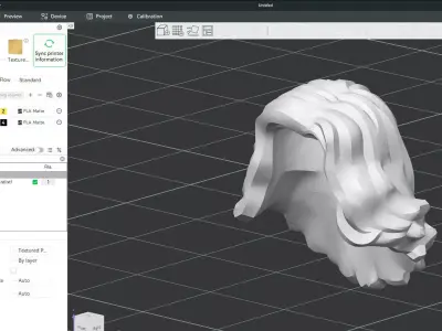 Custom3Dprint Minifigure Accessory - Minifigure Hair S2 - 054 3D print model