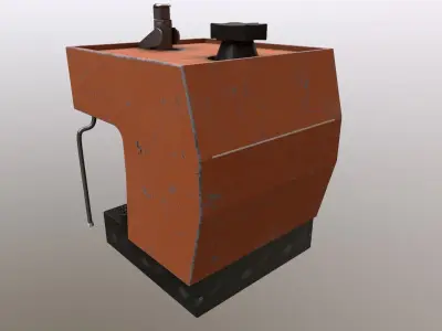 Old Coffee Machine 3D model