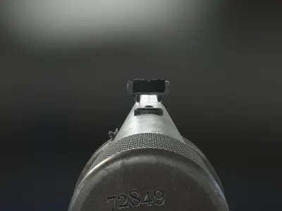 KP31 Submachine Gun Low-poly 3D model
