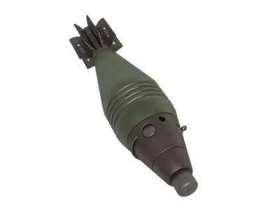 60 mm mortar rounds 3D model