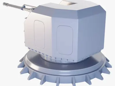 Military Ship Gun 3D model