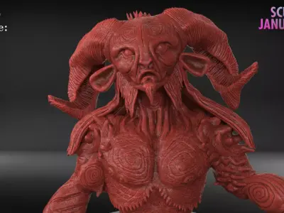 Pan Sculpture Timelapse And Model 3D print model