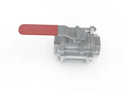 Valve Ball steel for industrial 3D model