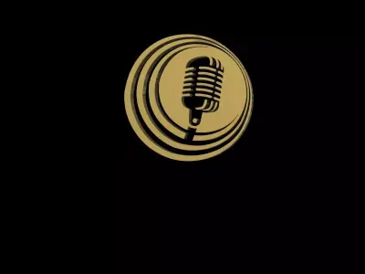 Microphone 3D Model gold 3D model