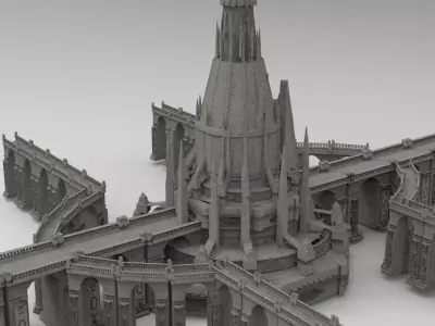 Arch Magician Tower Palace 9  3D model