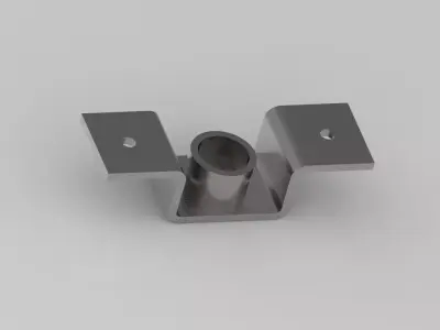 Bracket Machine Part 3D Model Industrial Mechanical Component 3D model