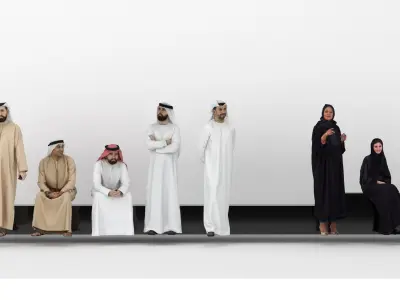 Arab People Collection - Arab Man and Woman 3D model