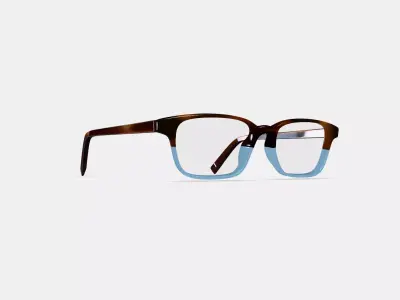 Crane Low Bridge Fit Eyeglasses in Eastern Bluebird Fade 3D model purchase