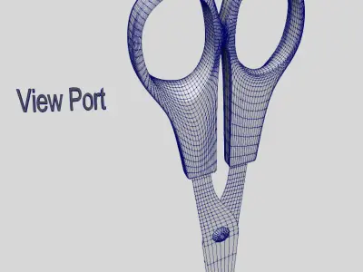 Scissors - PBR pair of Low-poly 3D model