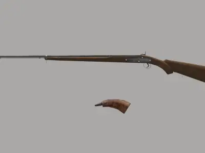 Thaipradit-musket Low-poly 3D model