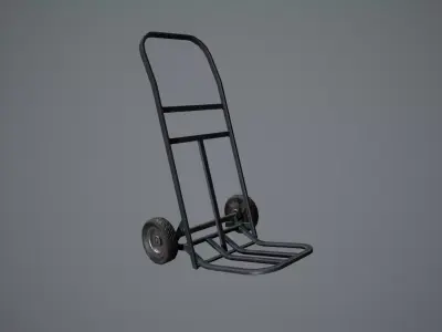 Stylized Hand Truck - Trolley Prop Low-poly 3D model