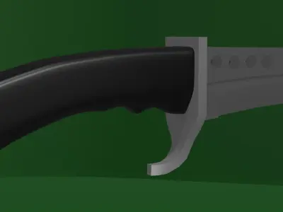 Knife Free low-poly 3D model
